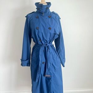 NWOT- Ralph Lauren Classic Blue Trench Coat - Size 6 ...fits like an 8/10